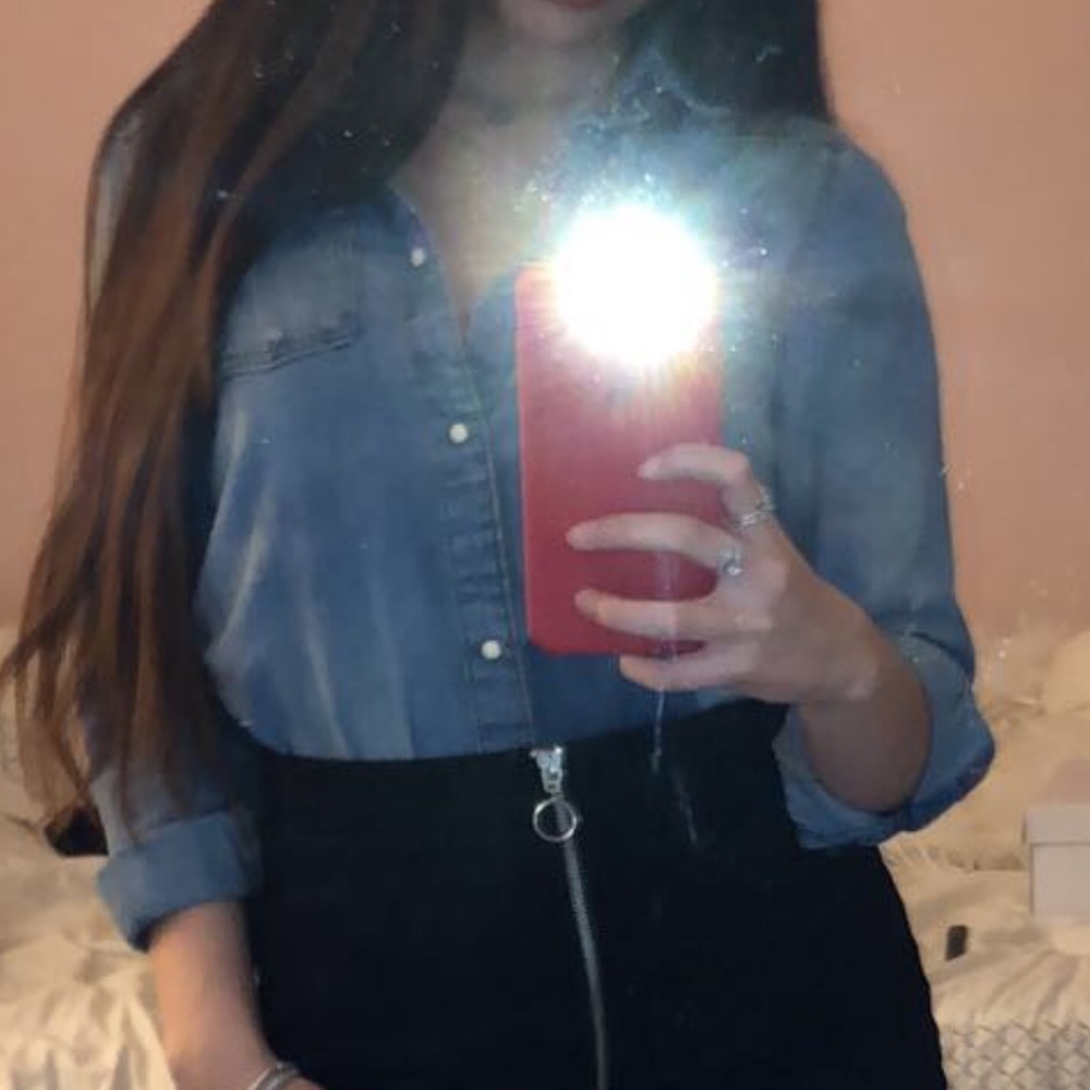 Denim Button up - Picture 2 of 2